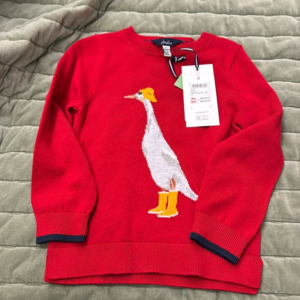New rainy day red duck sweater 4
